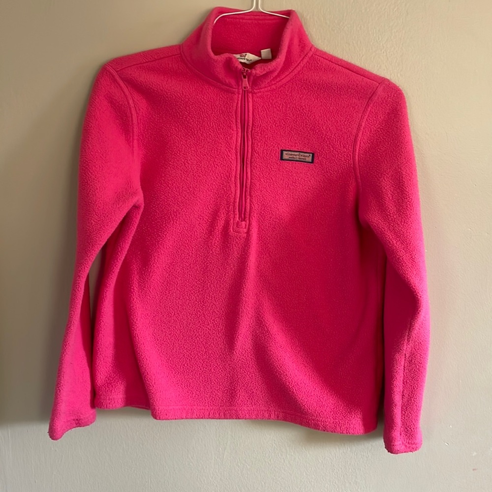 Vineyard Vines hot pink fleece sweatshirt - Picture 1 of 5